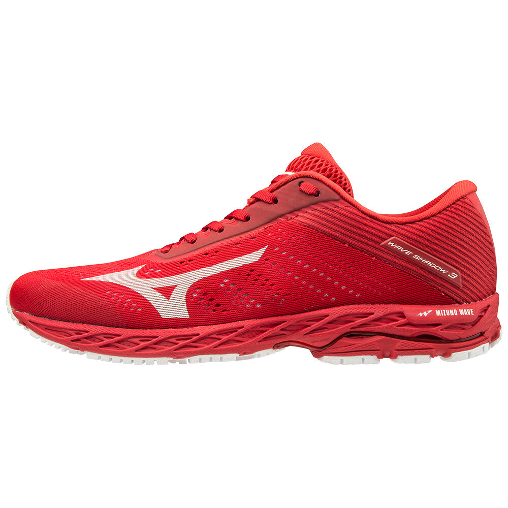 Scarpe Running Mizuno WAVE SHADOW 3 Uomo - Rosse/Bianche - 80317-MZJY